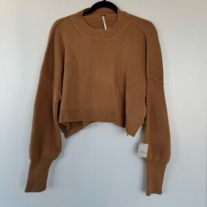 Free People Easy Street Crop Pullover Sweater